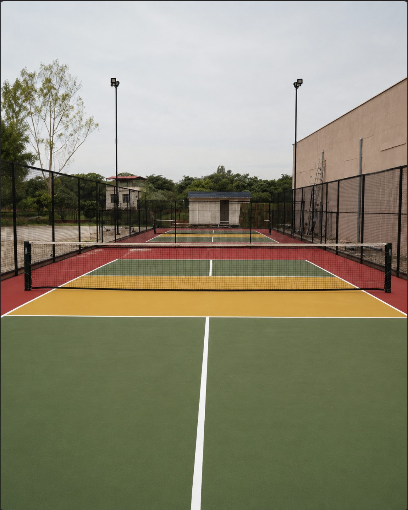 Twin pickleball courts at Padel Fort, Jaipur